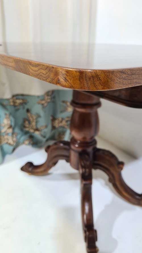 Victorian Walnut Foldover Table