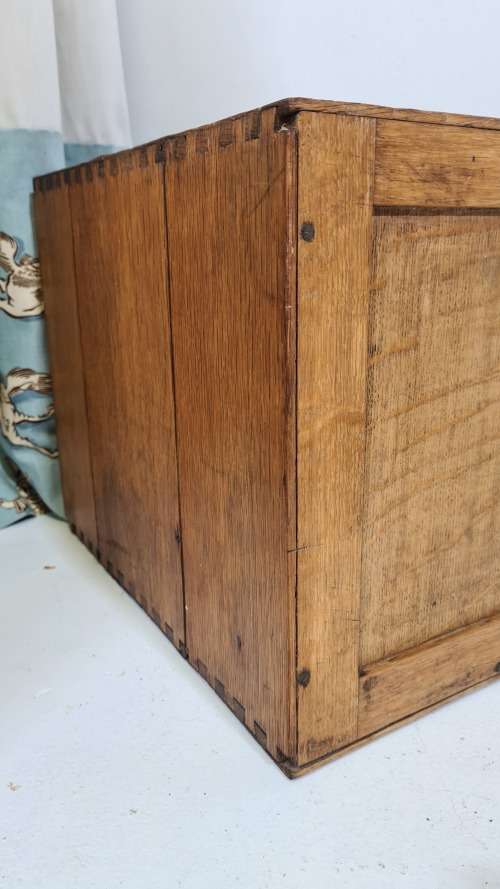 Antique 6 Drawer Library Card Unit