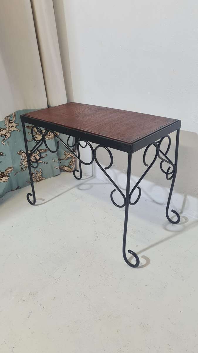 Wrought Iron Side Table
