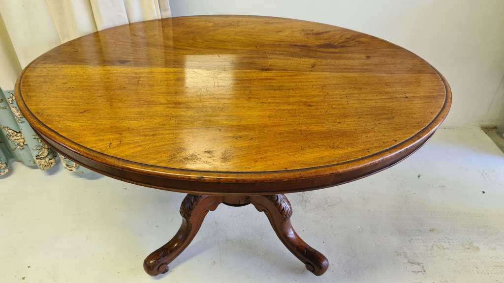 Victorian Oval Hall Table