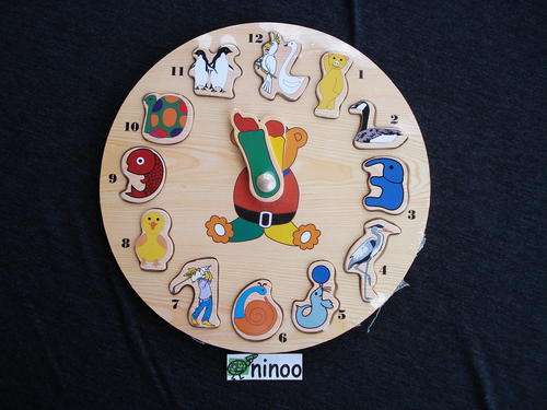 Wooden Animals Clock Puzzle!