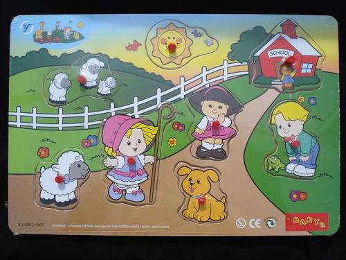 Wooden Puzzle (with gripping knobs for easy handling!!)