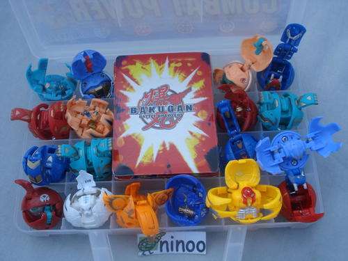 CASE OF 18 SMALL BAKUGAN BATTLE BRAWLERS + 18 METALLIC CARDS!!! **WOW!!***
