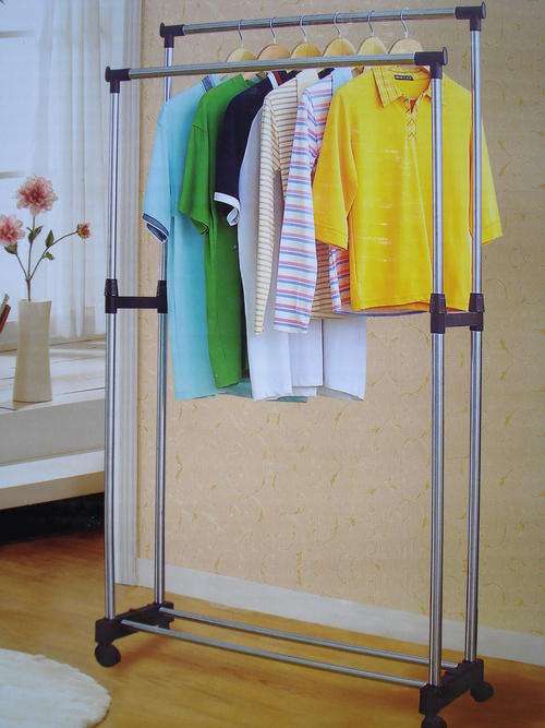 Double-Pole Telescopic Clothes Hanger!! Stainless Steel!!!!!