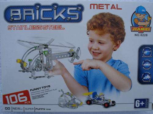 Meccano Style 'Helicopter'!! 106 pcs!!