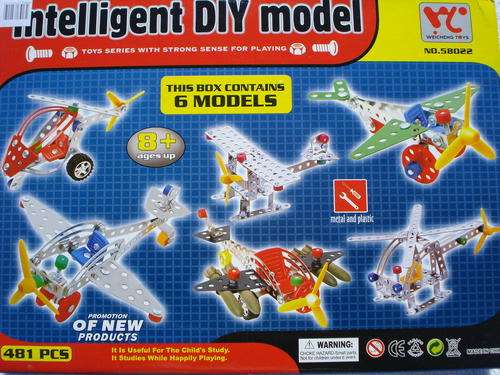 Meccano Style DIY Set!!! Contains 6 Different Models!! **NEW**