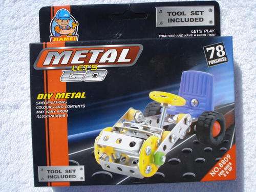 Meccano Style 'Steam Roller'!! 78pcs!!