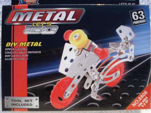 Meccano Style 'Motorbike'!! 63pcs!!