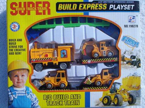 Builders Construction Train Track Playset!!