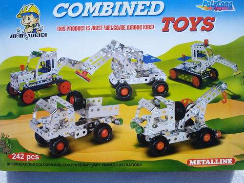 Meccano Style - Construction Vehicles Set!!! (242pcs!!) **NEW**