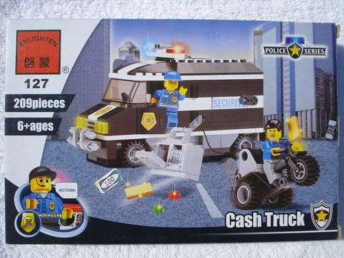 Lego Style Building Blocks - Police Security Transport Set!!! (209pcs!!)