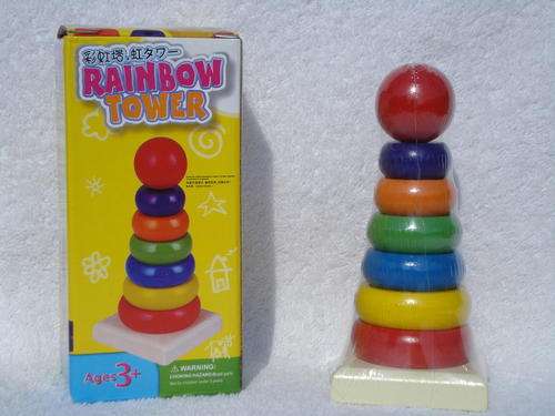 Wooden Rainbow Tower!!!