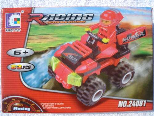 Lego Style Blocks - Quad Bike Racing!! (63pcs!!)