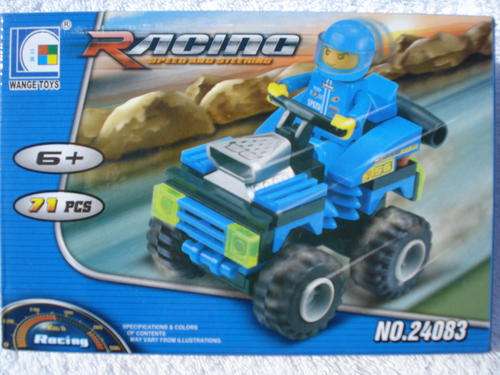 Lego Style Blocks - Quad Bike Racing!! (71pcs!!)