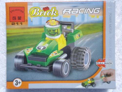 Lego Style Blocks - Mini Racing Car!! (Pull-Back Action!!!)