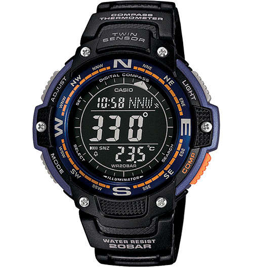 Casio SGW100-2B | Compass | Thermometer | 20 Bar WR