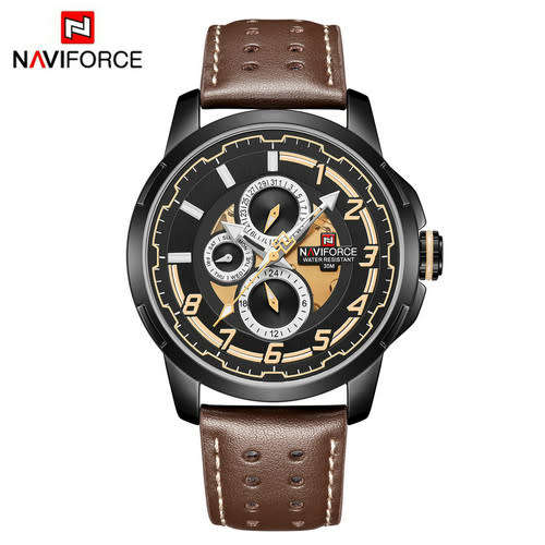 *CLEARANCE SALE* NAVIFORCE 9142 Watch With Genuine Leather Band