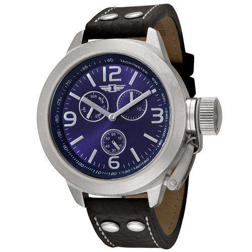 **R4000**I By Invicta Men's 70113-004 Multi-Function Stainless Steel Black Leather Watch