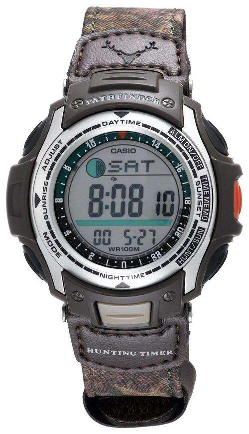 Casio Men's PAS410B-5V Pathfinder Moon Phase Hunting Timer Watch