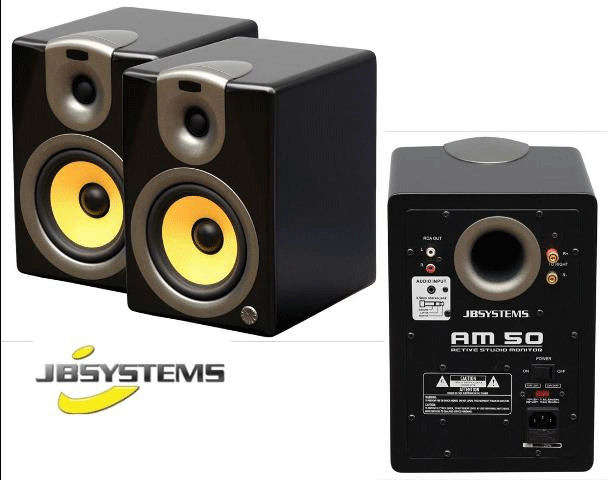 JB Systems AM50 2X 35W Active Studio Monitors