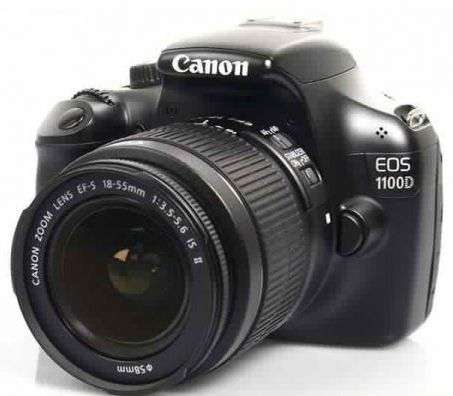 Canon EOS 1100D kit 18-55mm with Speedlite Flash, charger and Memory card