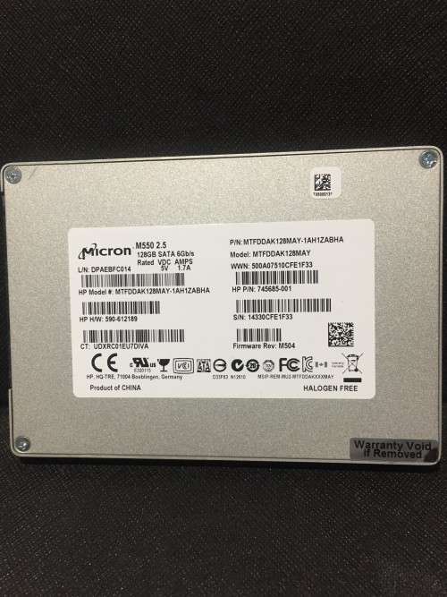 Micron 2.5" 128GB SSD 6.0Gbps (Solid State Drive) Model - MTFDDAK128MAY