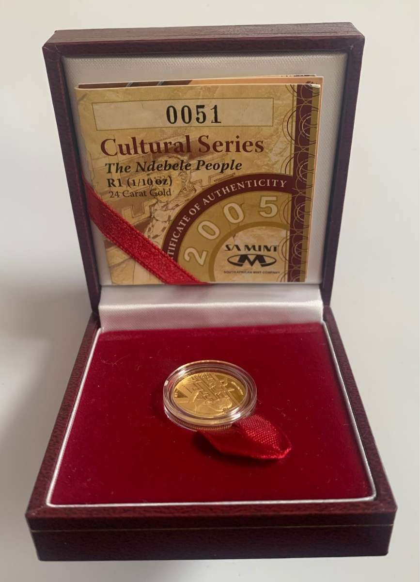 The Ndebele People R1 (1 / 10 Oz) 24 Carat Gold Coin
