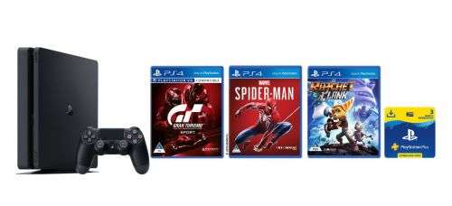 PlayStation 4 500GB Console 3 Games and 90 Days PSN Voucher (PS4)