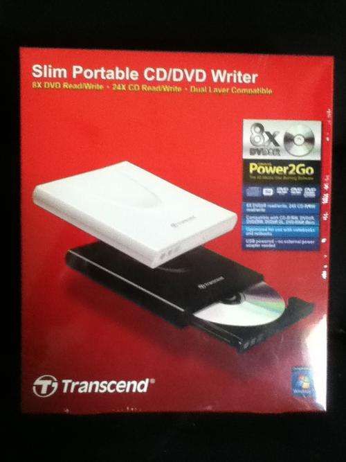 SLIM PORTABLE CD/DVD WRITER (USB PLUG AND PLAY)