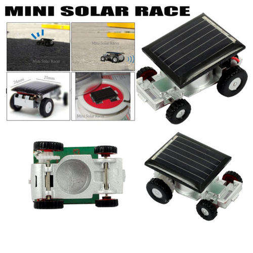 Smallest Mini Solar Powered Robot Racing Car Toy Gadget