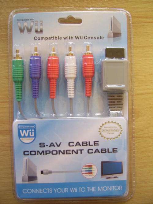 S-AV CABLE - COMPONENT CABLE for  NINTENDO Wii