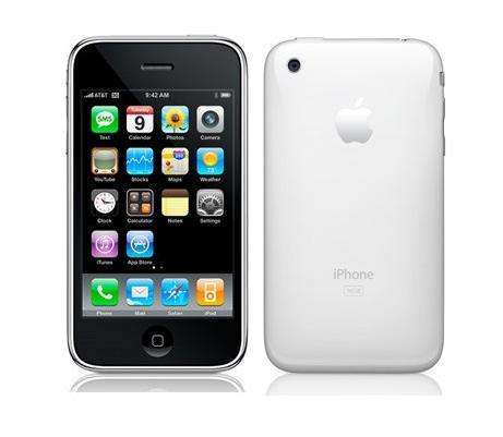 iPhone 3GS 32GB (white) with Mophie Juice Pack booster battery (black)