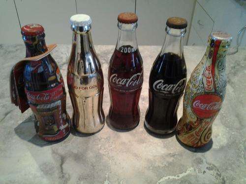 Collectable coke bottles