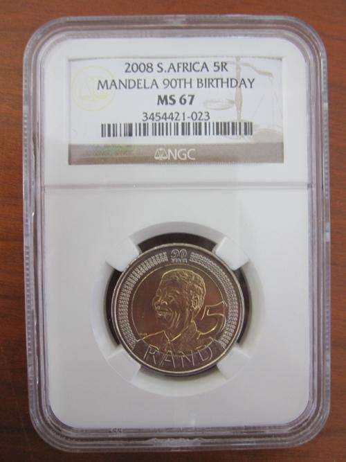 2008 Mandela 90th Birthday R5 MS67 @ R1 Start