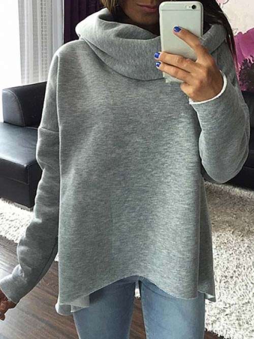 WOMEN'S IRREGULAR CASUAL PULLOVER SWEATSHIRT (Free Shipping)