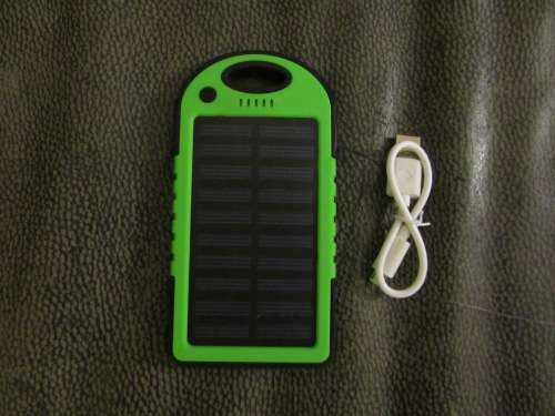 5000mAh Solar Powered Charger Power Bank Outdoor Weatherproof Dustproof Shockproof Dual USB Output