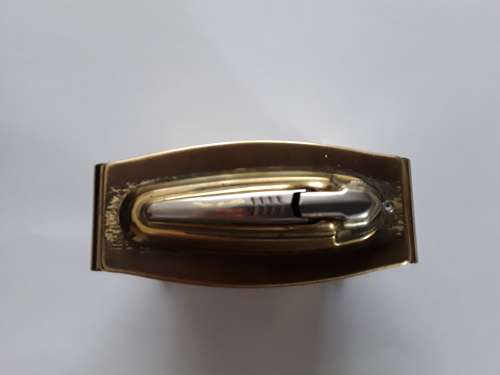 Vintage Solid Brass Table Lighter by Ronson of England