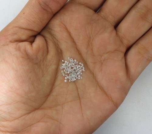 Natural Loose Diamonds Round 15 Pcs I1-I3 Clarity G-H White Color 100% Real