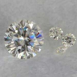 White Round Diamond Cut VVS Loose Moissanite 0.55 CT