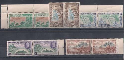 Birth Centenary of Cecil Rhodes - SACC 73-77, mint, pairs-pse view scan carefully