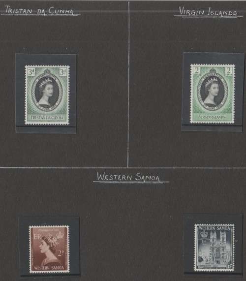 1953 COMPLETE COLLECTION OF THE COMMONWEALTH COUNTRIES, CORONATION OF THE QUEEN, SEE NOTES IN DESC.
