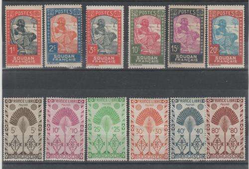 EARLY FRENCH & ITALIAN COLONIES, GOOD CAT. VALUE, MINT, LIGHTLY HINGED, VIEW SCANS CAREFULLY