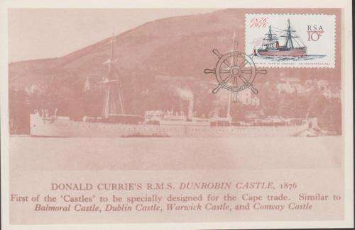 RSA (1976), SACC 411, OCEAN MAIL SERVICE MAXICARD (ONLY 2000 PRINTED) VERY SCARCE