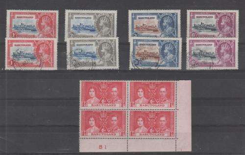 BASUTOLAND, FULL SET + 1, MINT & USED, HINGED, SEE SCANS