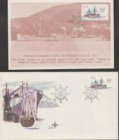 RSA, SACC 411 - OCEAN MAIL SERVICE, MAXICARD + FDC, SCARCE, SEE SCANS