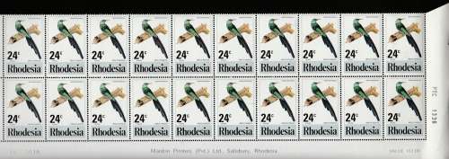 RHODESIA BIRDS 2ND ISSUE MARDON IMPRINT STRIPS LOVELY ITEM GOOD VALUE