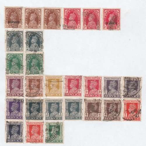 INDIA : NICE SELECTION  ( LOT 1) ON PAGE SCANS FORM PART OF DESCRIPTION (X 10 SCANS)
