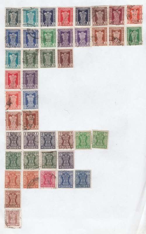 INDIA : NICE SELECTION  ( LOT 1) ON PAGE SCANS FORM PART OF DESCRIPTION (X 10 SCANS)