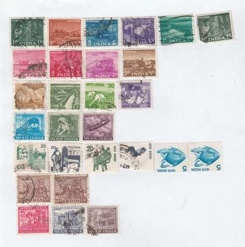 INDIA : NICE SELECTION  ( LOT 1) ON PAGE SCANS FORM PART OF DESCRIPTION (X 10 SCANS)