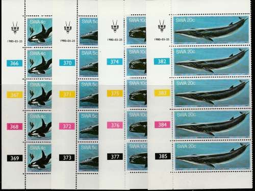 SWA : COMPLETE SET WHALES SACC 347-352 GOOD QUALITY, STUNNING SET TO HAVE MINT